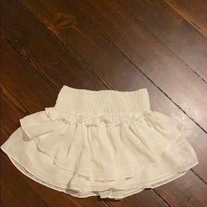 DO+BE white ruffle skirt